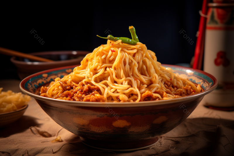 舌尖上的美食凉拌面条主食炸酱面摄影图,高清,摄影图,摄影图片,图片大全,摄影图免费下载